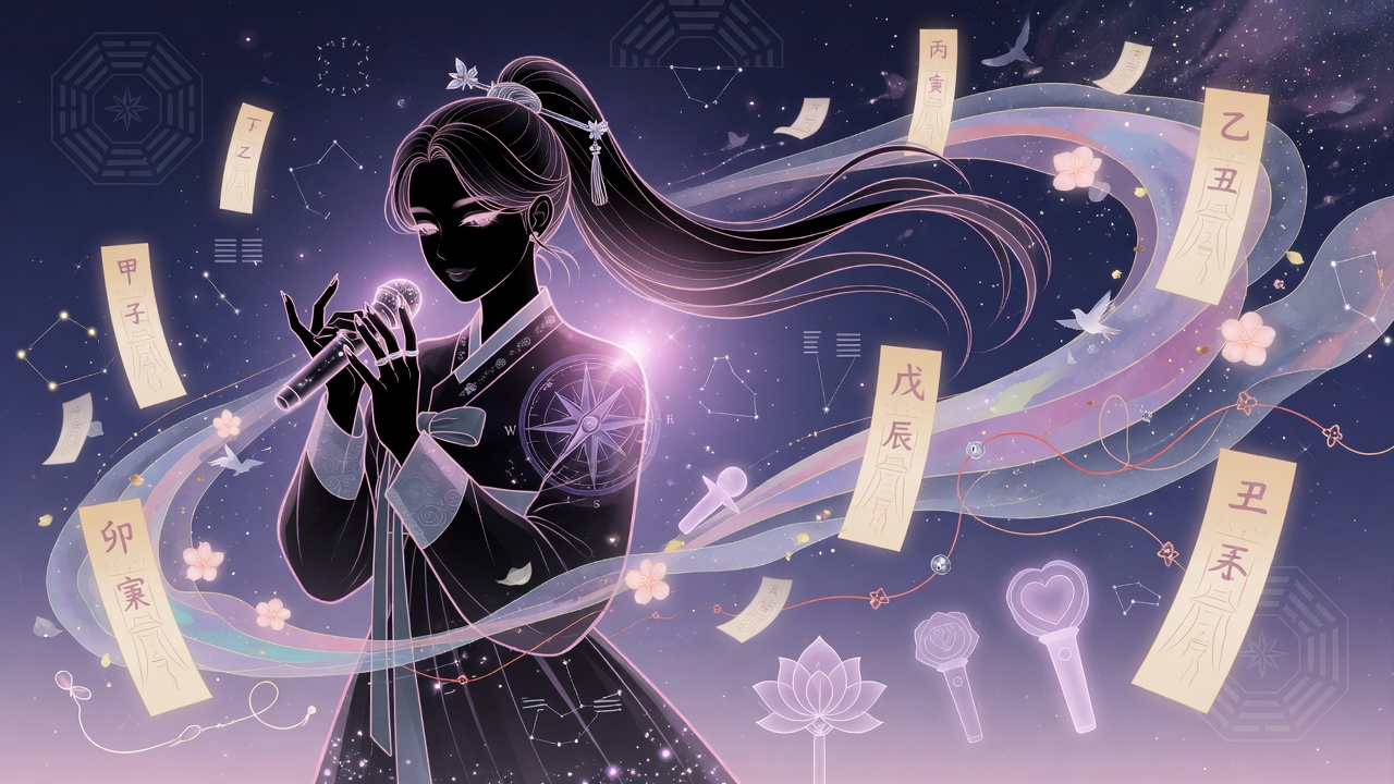 以东方命理元素演绎娱乐圈常青树的时势流转(AI 生成示意图)
