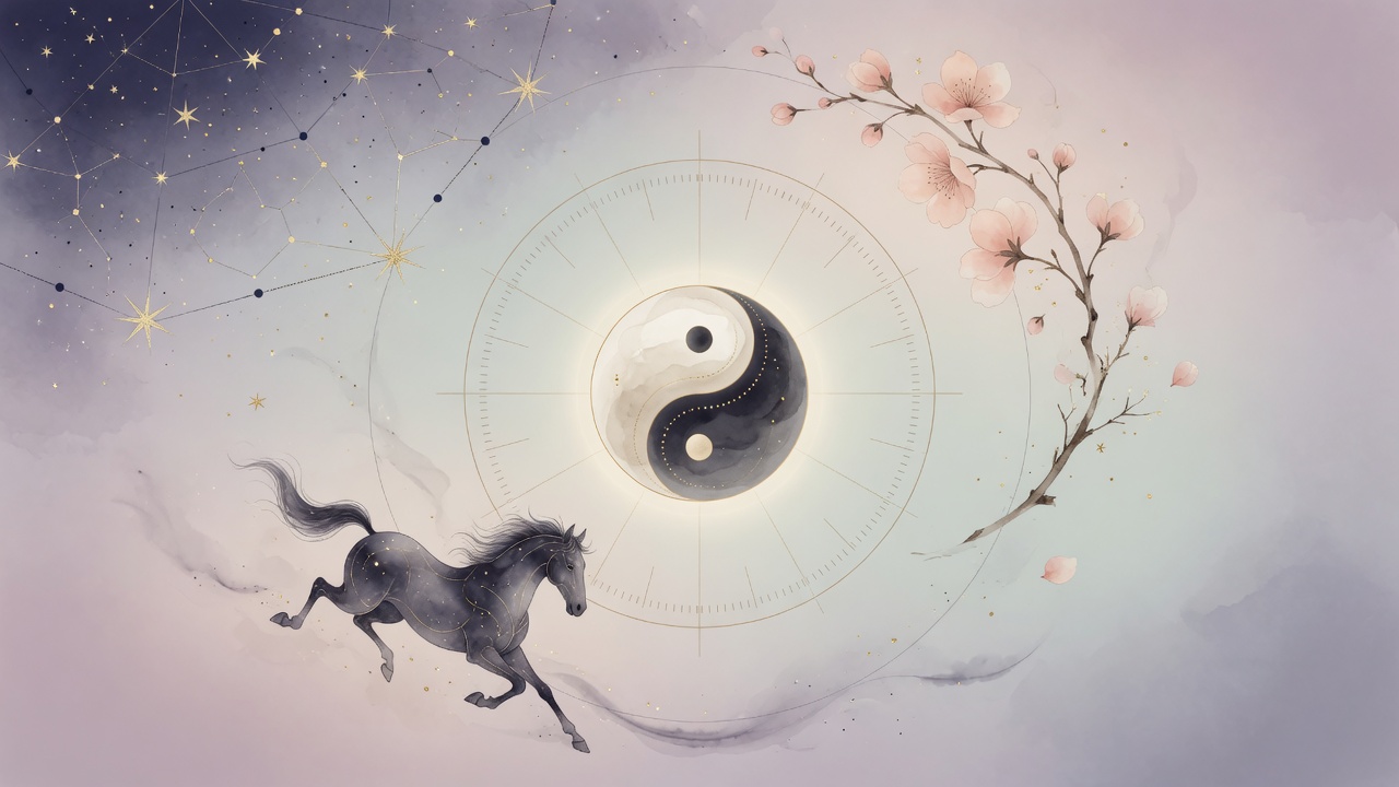 神煞如星辰点缀命盘,桃花、驿马、华盖各司其职,却需围绕五行核心运转。