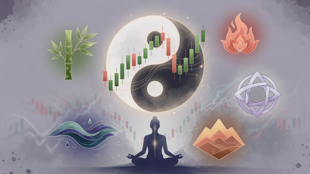 命理智慧与市场波动的意象融合(AI生成示意图)