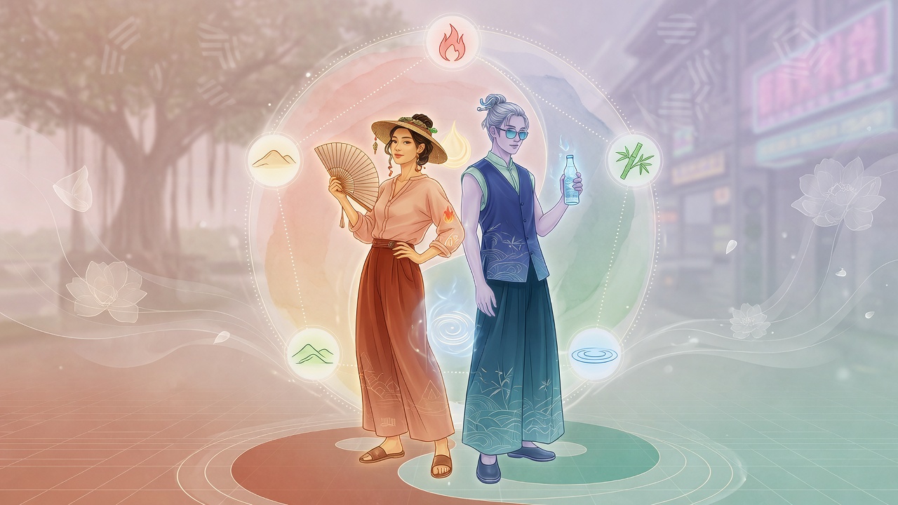 命局寒暖燥湿的差异,如同阴阳两极,在夫妻互补中达成和谐