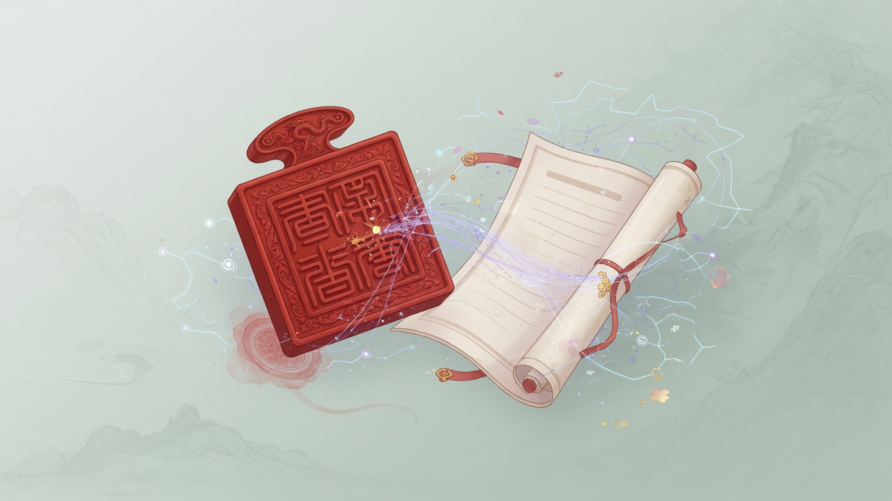 传统印星象征与现代电子政务的融合意象